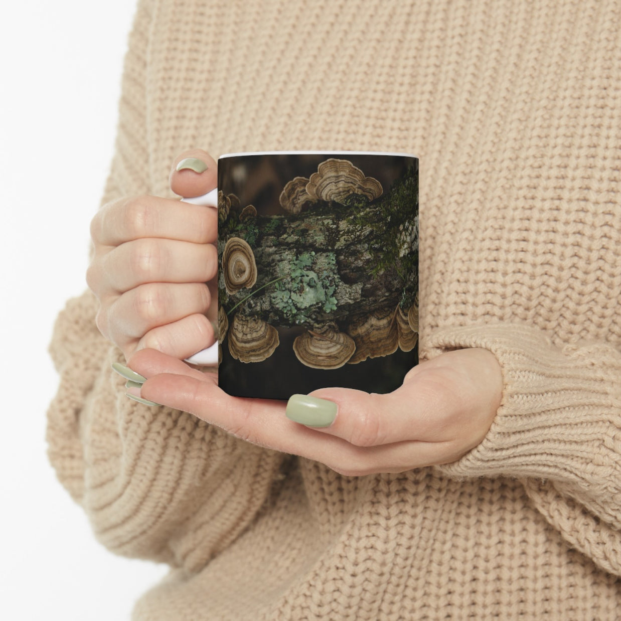 Turkey Tail Mushroom Coffee Mug Woodland Theme - Mugs