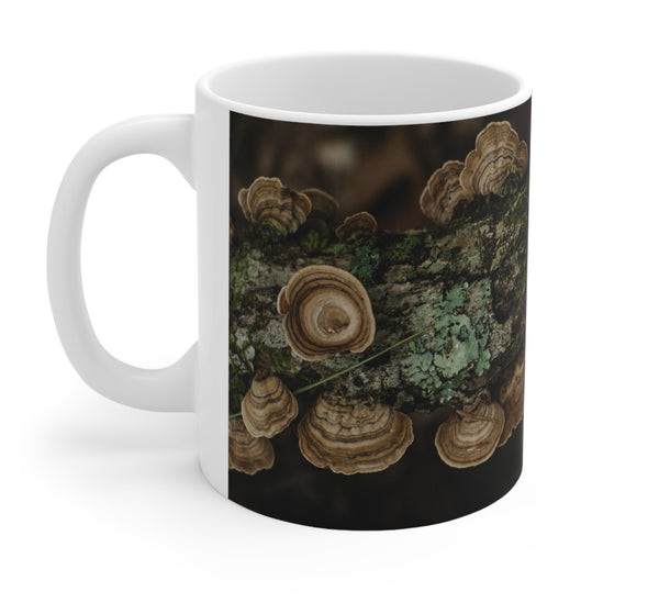 Turkey Tail Mushroom Coffee Mug Woodland Theme - Mugs