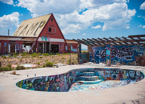 Graffiti Pool - Two Guns Arizona Photography