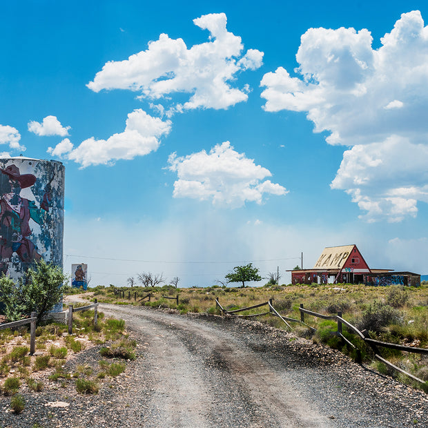 Storm Cloud Over Two Guns Arizona Art Print - Photography