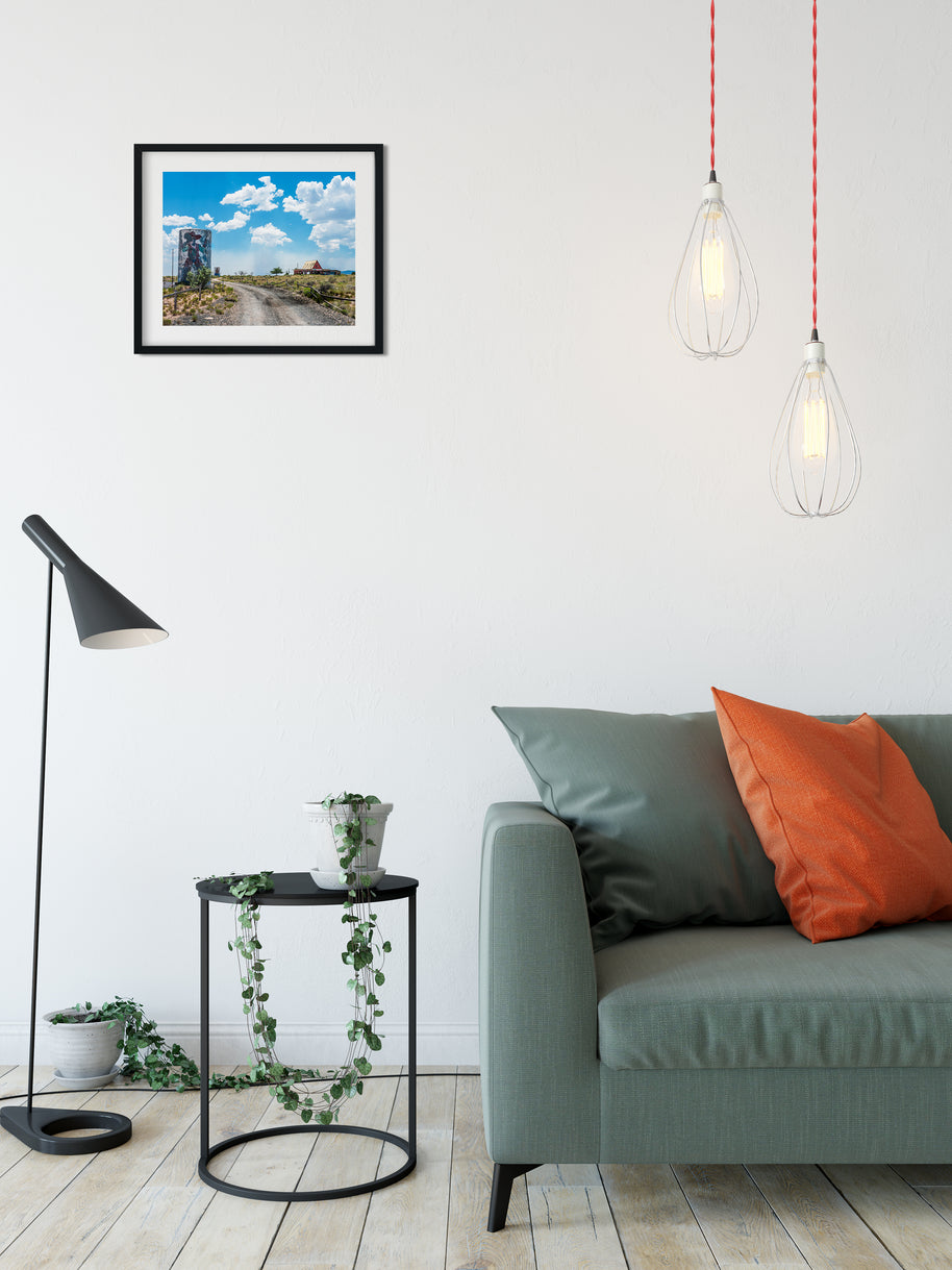 Storm Cloud Over Two Guns Arizona Art Print - Photography