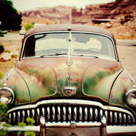 Utah Desert Buick, Vintage Car Photography Lost Kat Photography