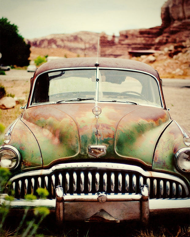 Utah Desert Buick, Vintage Car Photography Lost Kat Photography