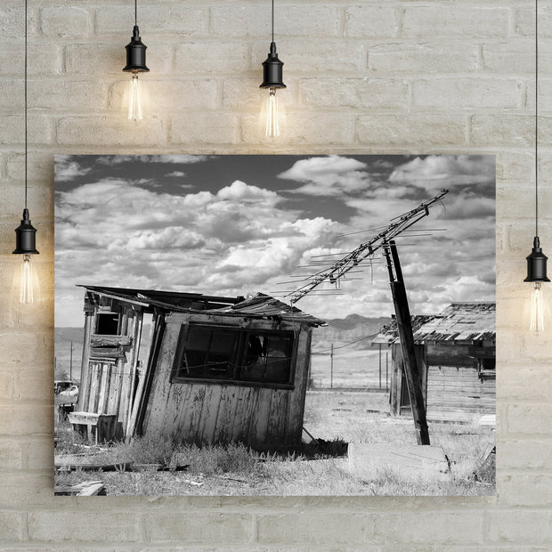 Leaning Shack Utah Ghost Town Wall Art Print - Photography
