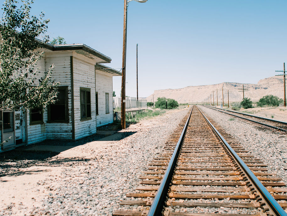 Utah Ghost Town Train Station Photo Print Southwest