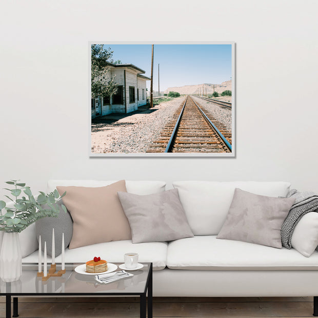 Utah Ghost Town Train Station Photo Print Southwest