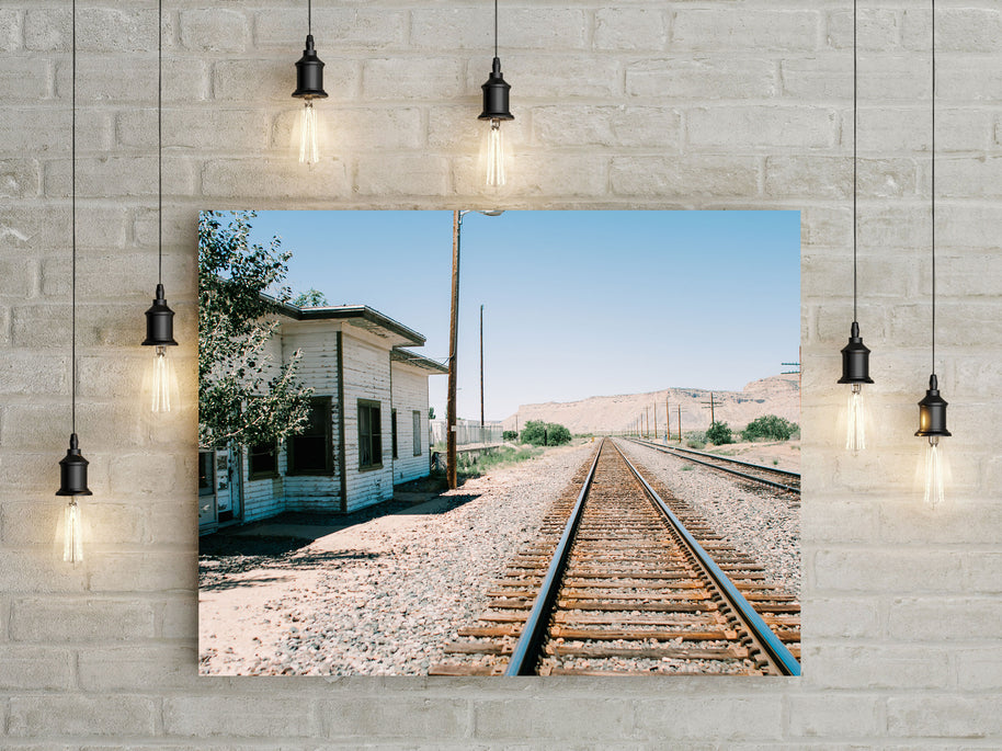 Utah Ghost Town Train Station Photo Print Southwest