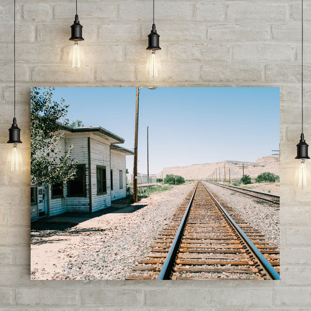 Utah Ghost Town Train Station Photo Print Southwest