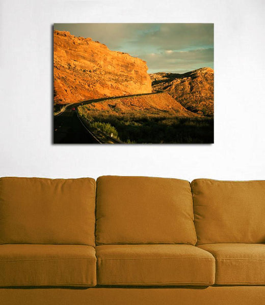 Utah Photography, Road Photography, Southwest Art, Red Canyon, Utah Decor, Large Landscape Print, Utah Art, Office Decor, Red Wall Art Lost Kat Photography