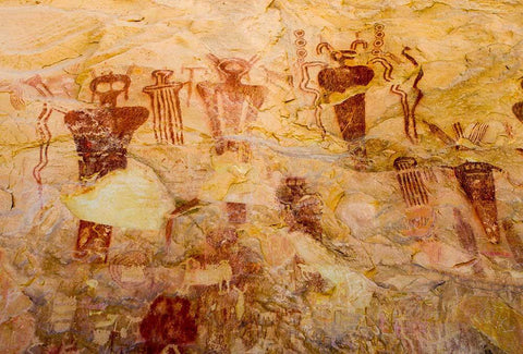 Ute Petroglyphs Sego Canyon Wall Art Print - Photography