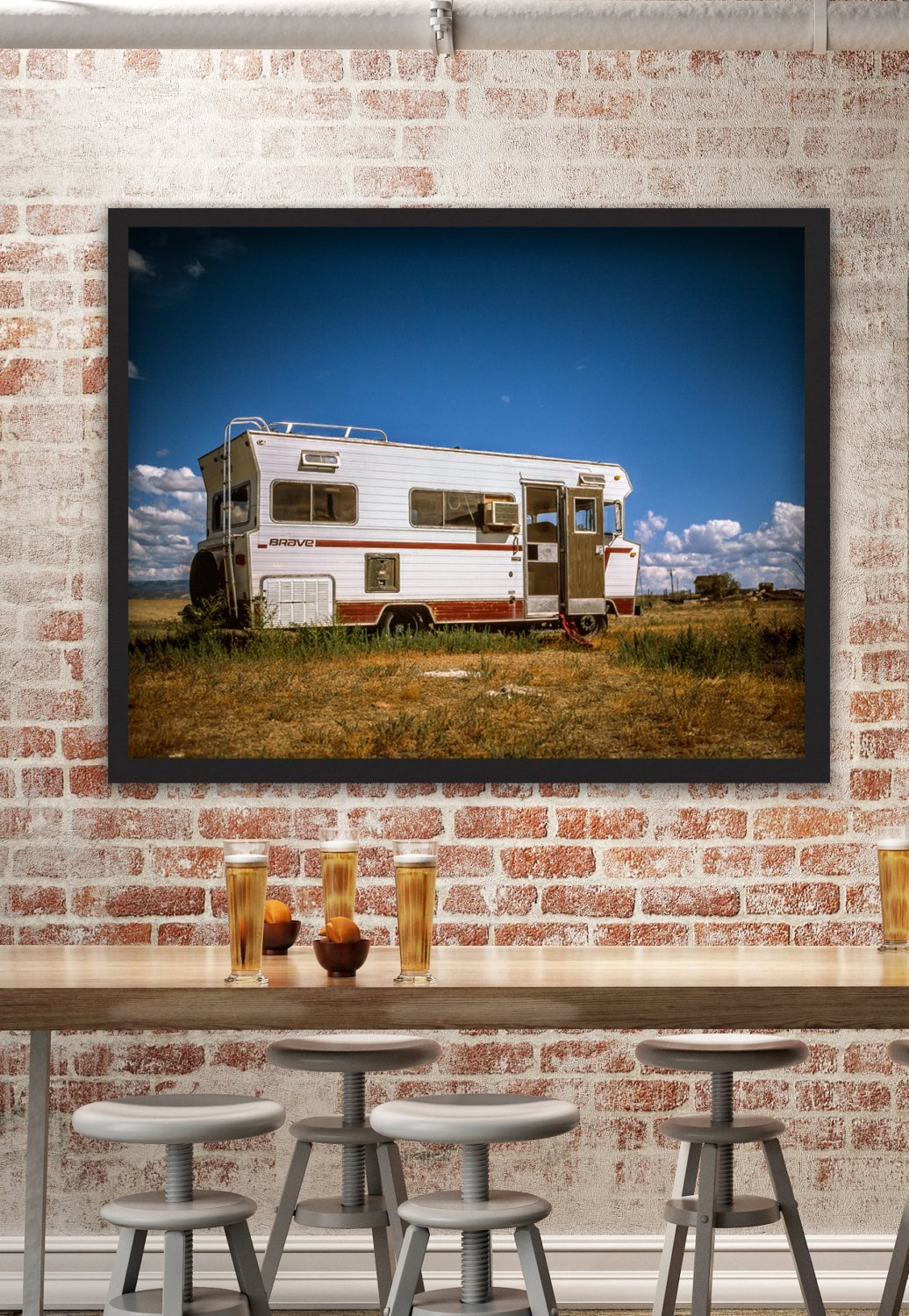 Timeless Beauty Desert Photography Vintage RV in the Utah -