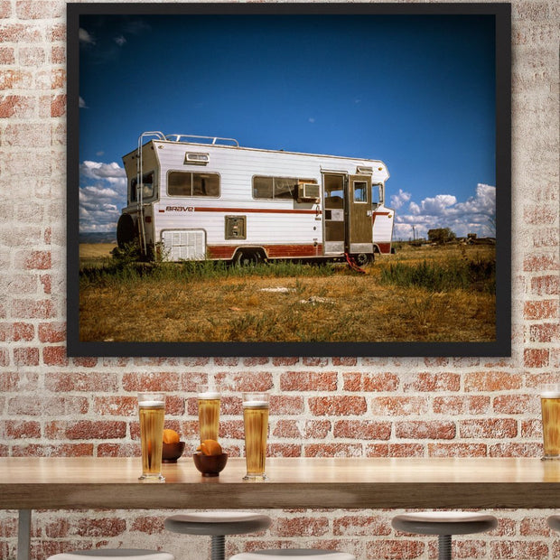 Timeless Beauty Desert Photography Vintage RV in the Utah -