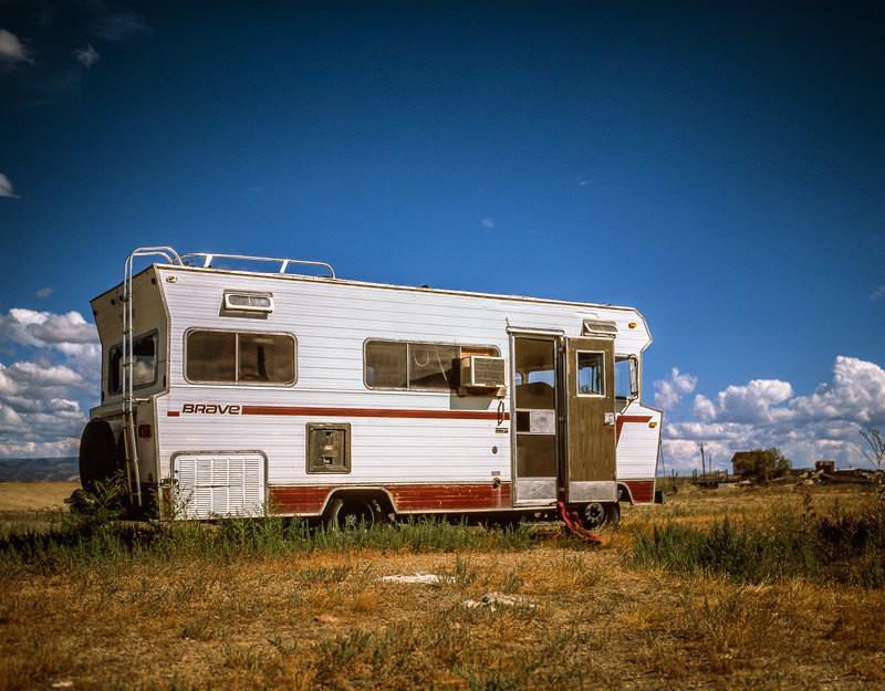 Timeless Beauty Desert Photography Vintage RV in the Utah -