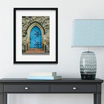 The Blue Church Door Photo Print Beddgelert Wales -