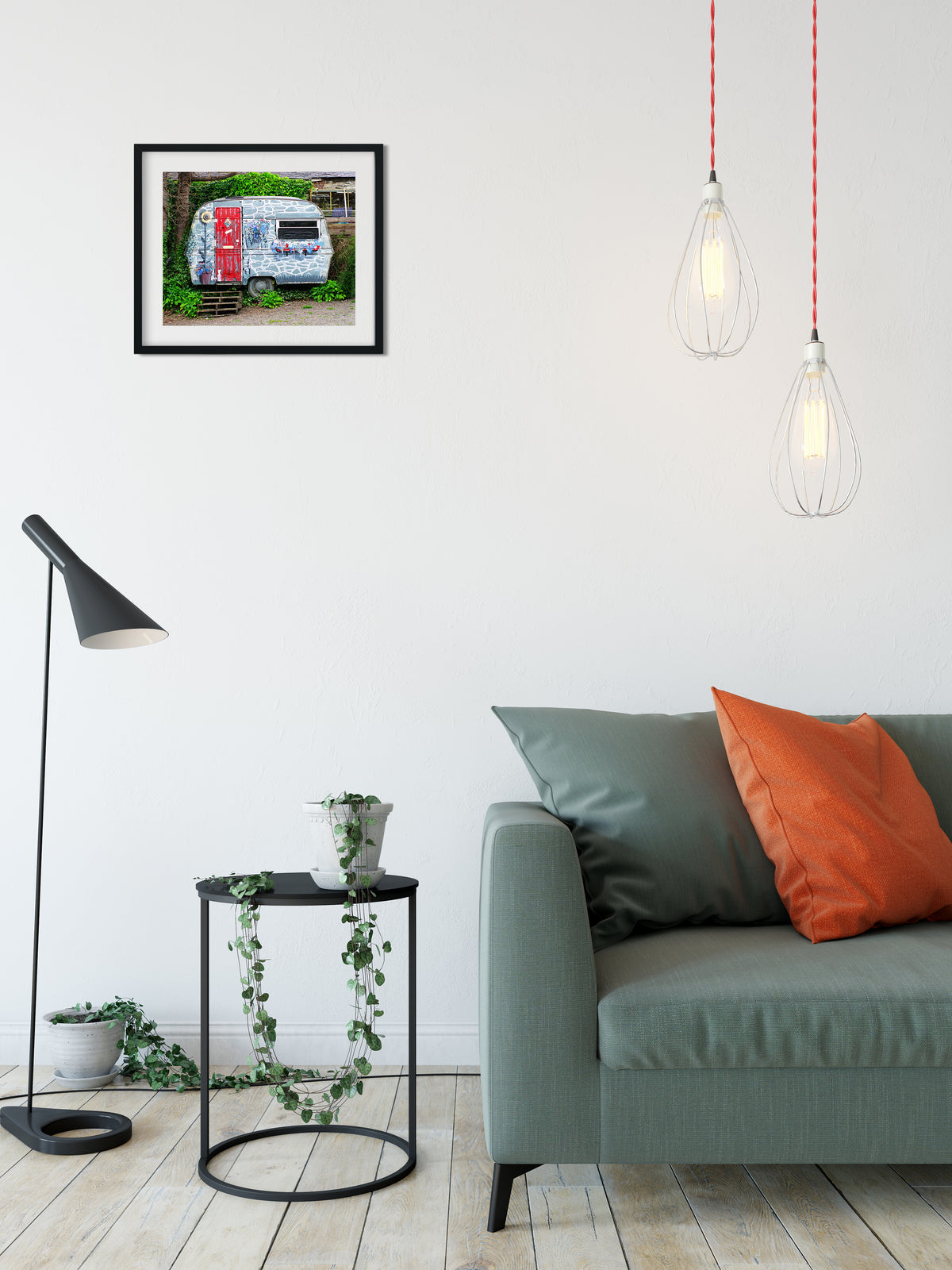 Vintage Caravan Fairy Village Wales Art Print - Photography