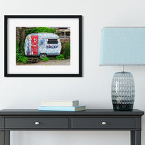 Vintage Caravan Fairy Village Wales Art Print - Photography