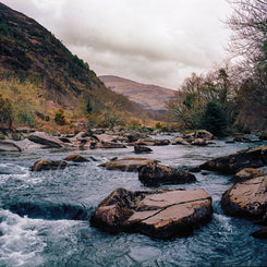 Rocky Blue River in Snowdonia Wales - Photo Print -
