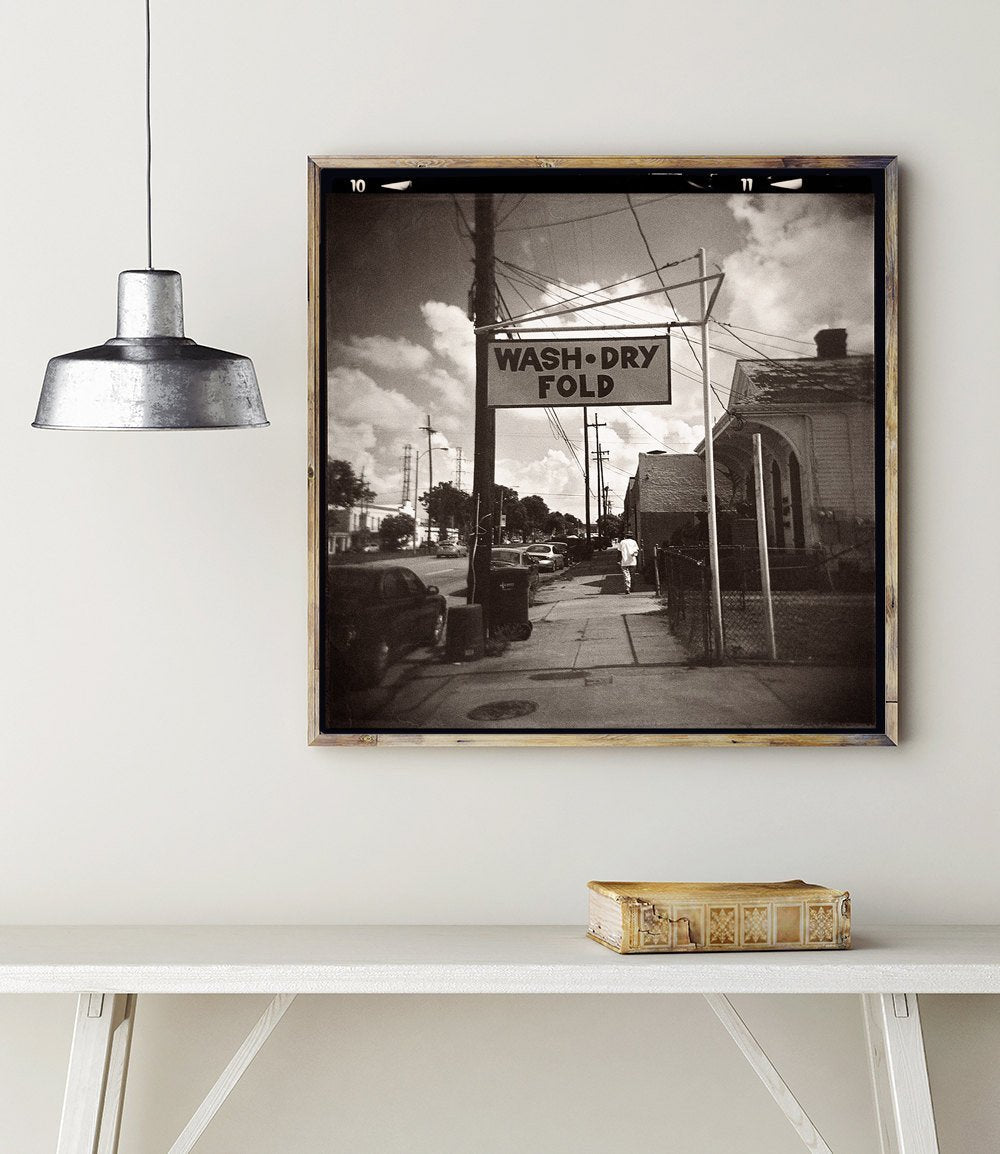 Wash, Dry, Fold, New Orleans Fine Art Print - Holga Film Lost Kat Photography