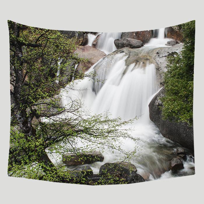 Wedding Veil Waterfall, Forest Wall Tapestry Lost In Nature