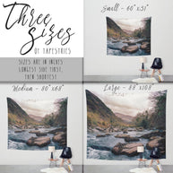 Wedding Veil Waterfall, Forest Wall Tapestry Lost In Nature