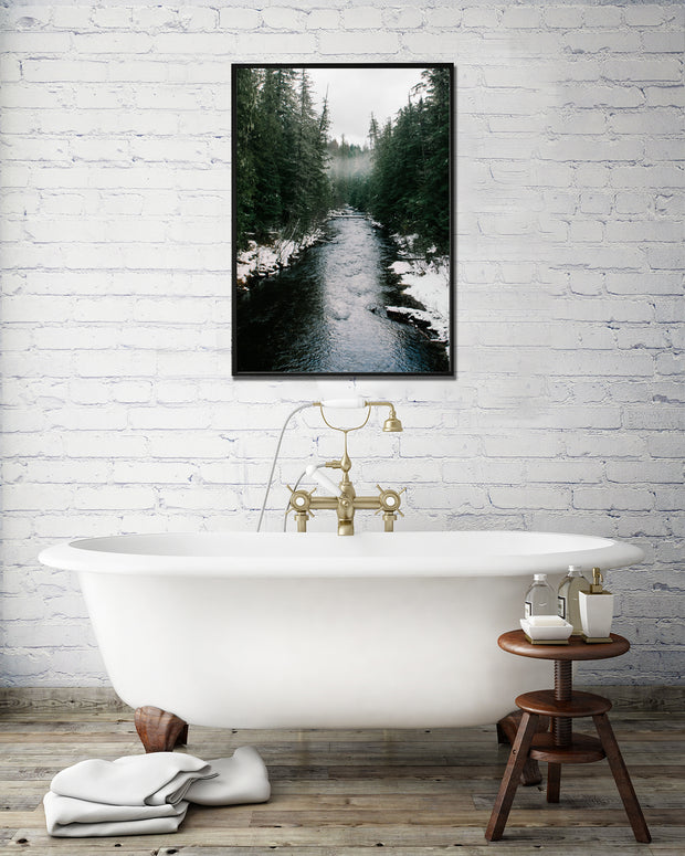 The Winter River Northeast Washington State Fine Art Print -