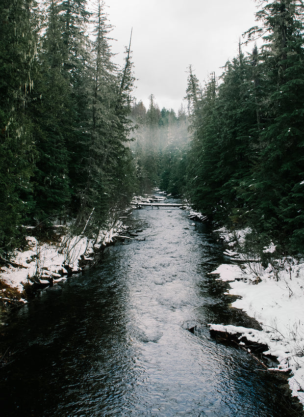 The Winter River Northeast Washington State Fine Art Print -