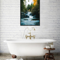 Autumn Waterfall in the Cascade Mountains Photo Print -