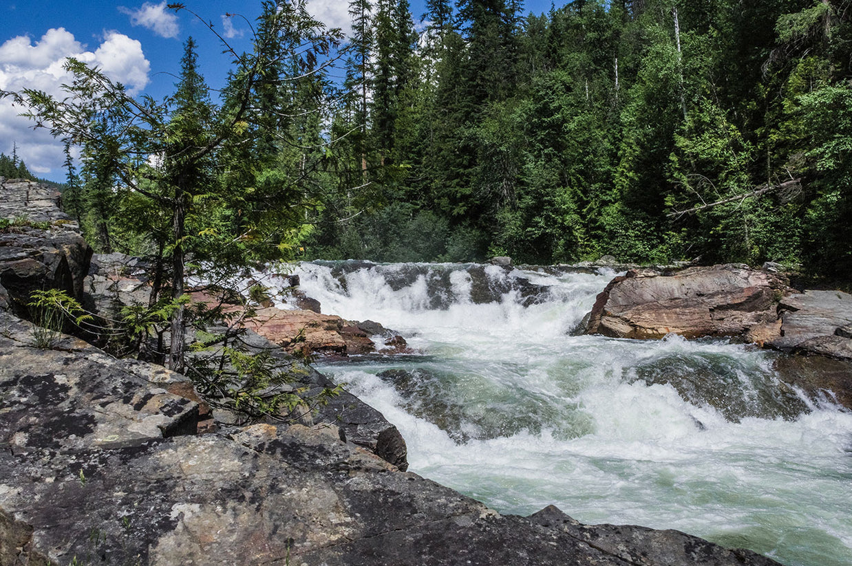 Yaak Falls Montana Nature Photo Print Waterfall Photography