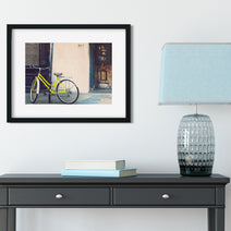 Yellow Schwinn Photo Print French Quarter New Orleans