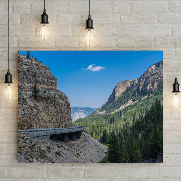 Scenic Yellowstone Wall Art Golden Gate Canyon Photo Print -
