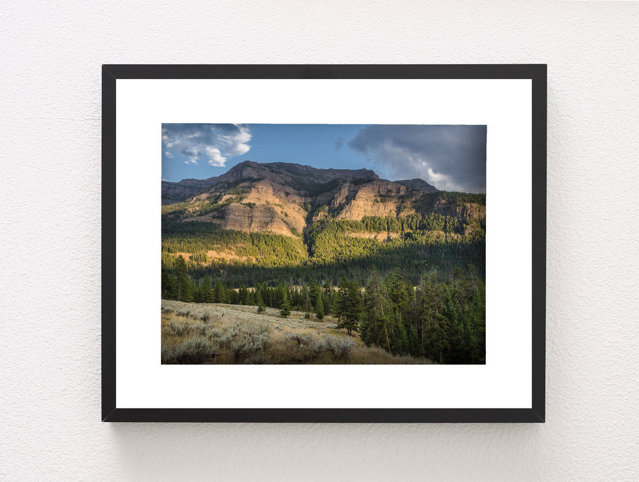 Mountain at Dusk Photo Print Yellowstone Landscape