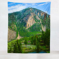 Such Great Heights, Mountain Microfiber Wall Tapestry