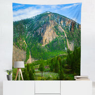 Such Great Heights, Mountain Microfiber Wall Tapestry