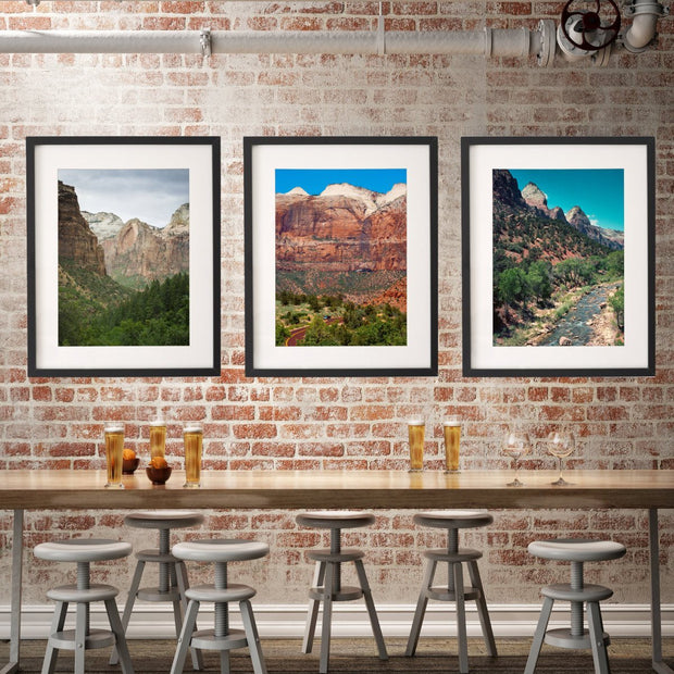 Zion National Park, Set of Three Prints Lost Kat Photography